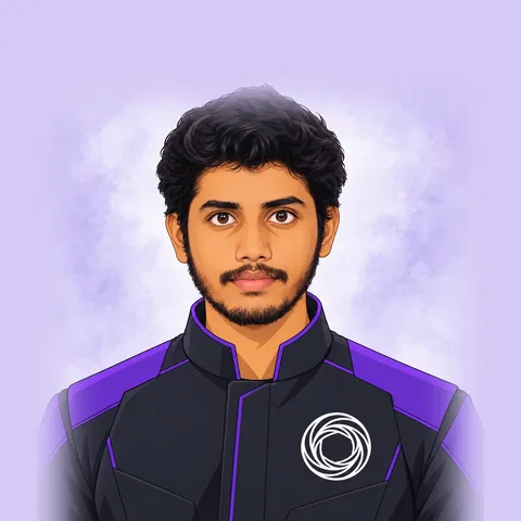 Drishith, AI-generated portrait in the Wexa crew uniform