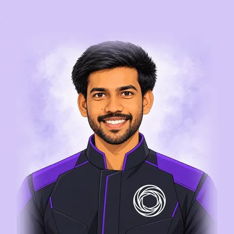 Shreyas, AI-generated portrait in the Wexa crew uniform