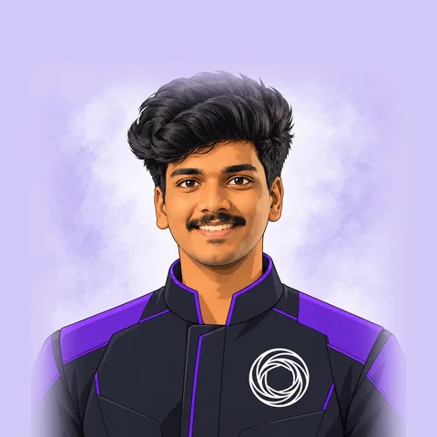 Sumanth, AI-generated portrait in the Wexa crew uniform