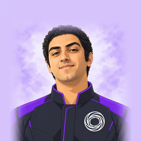 Younes Benaomar, AI-generated portrait in the Wexa crew uniform
